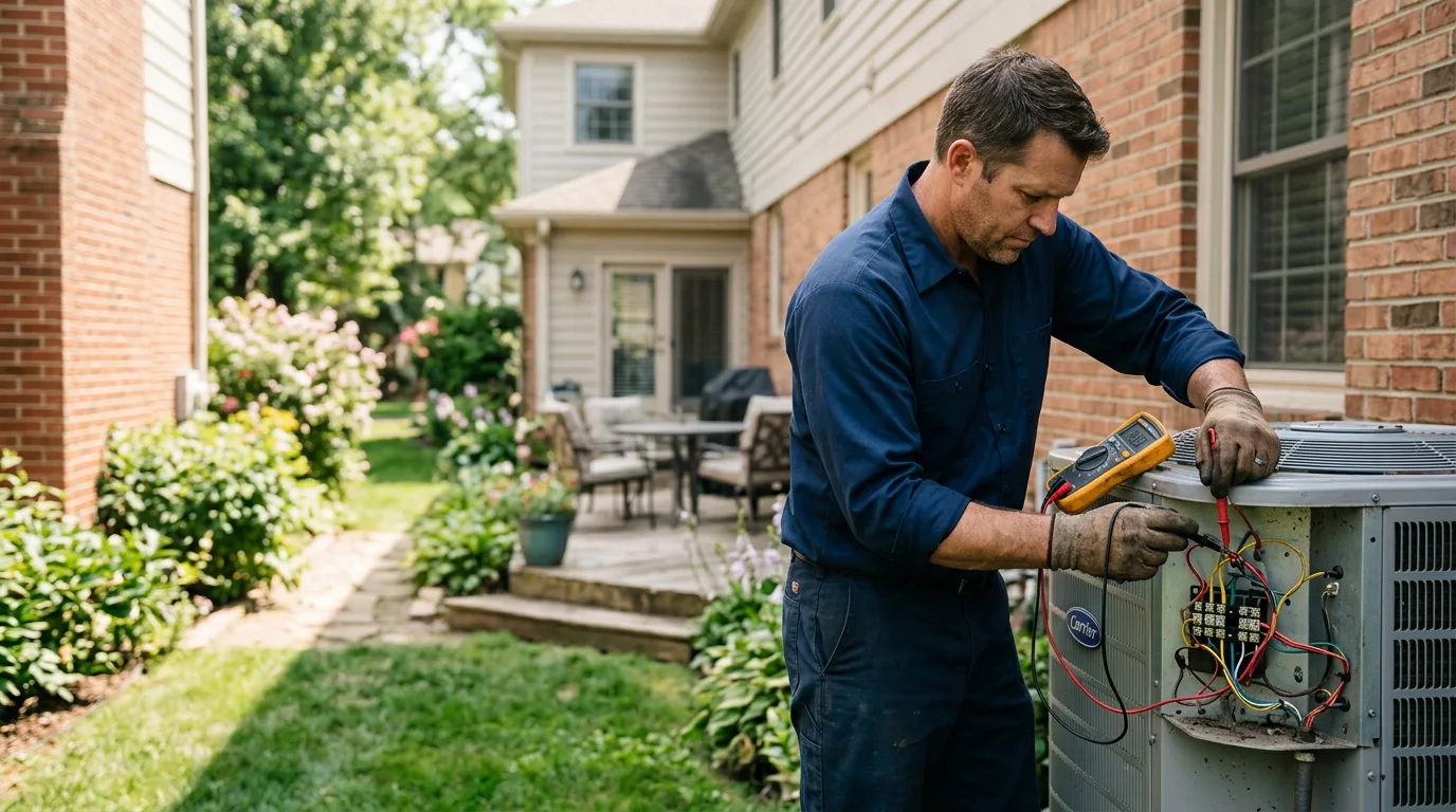 HVAC technician working near Grand River, IA